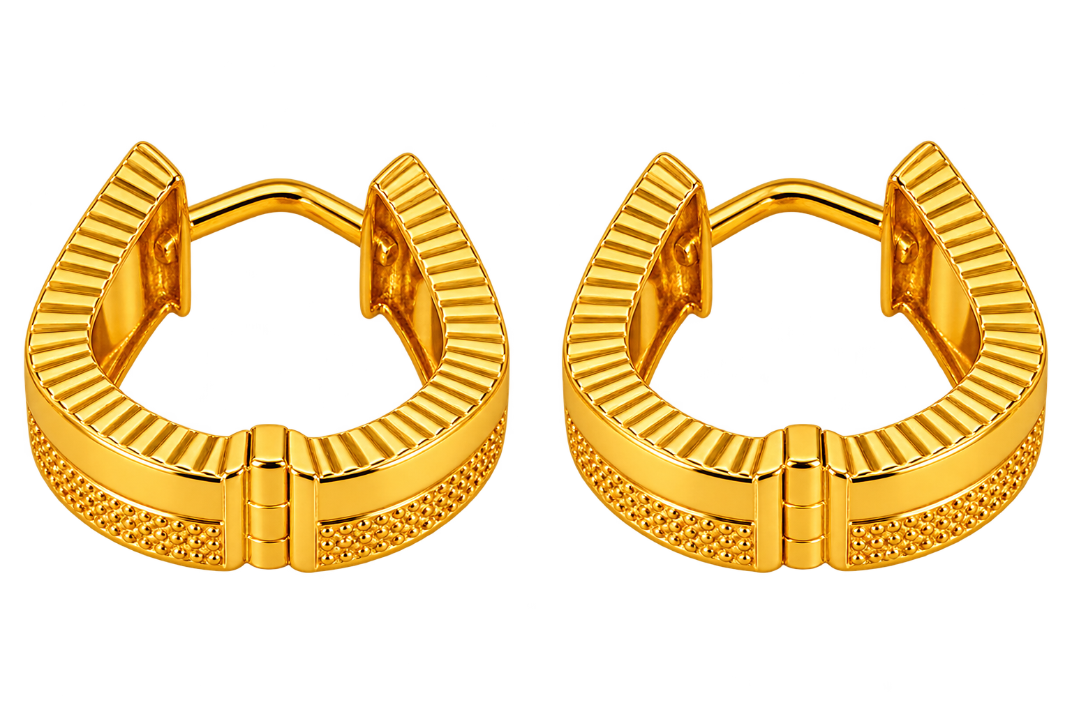 Classic Gold Huggie Hoop Earrings