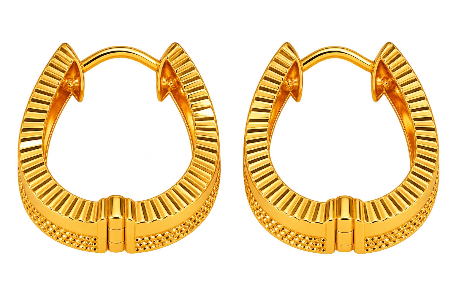 Elegant Gold Bali Earrings