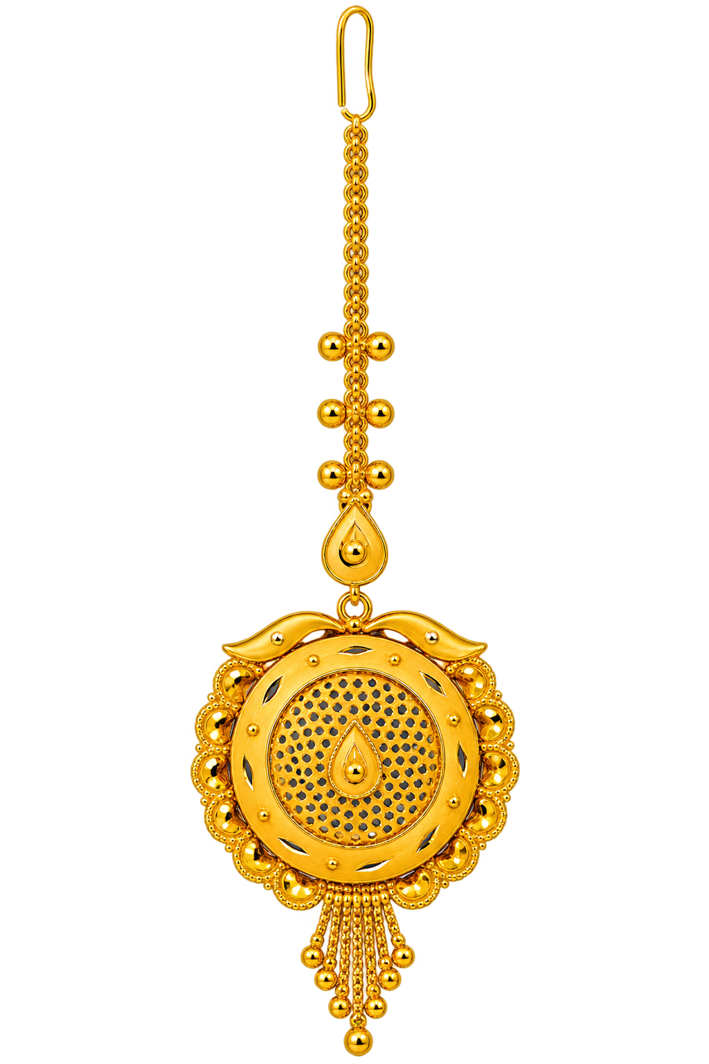 22K (916) Gold Designer Mang Tikka