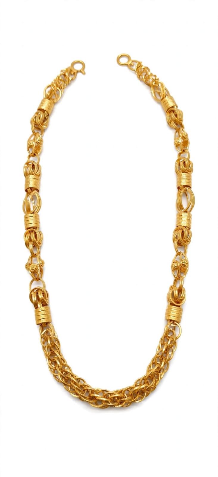 22ct Hallmark Gold Chain  - Designer Heavy Gents Indo Italian Chain