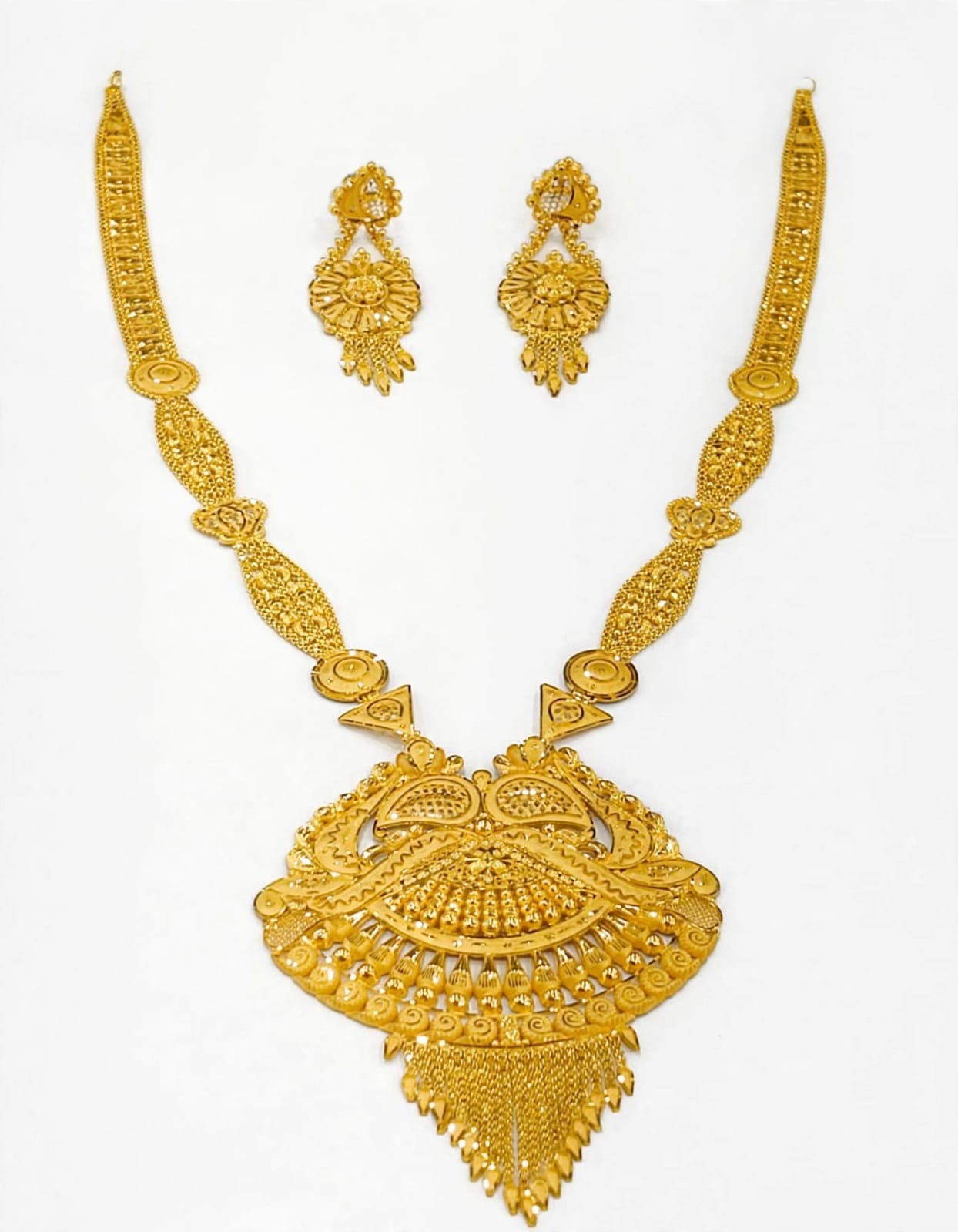 22ct Hallmark Gold Rani Haar Set  - Heavy Bridal Design