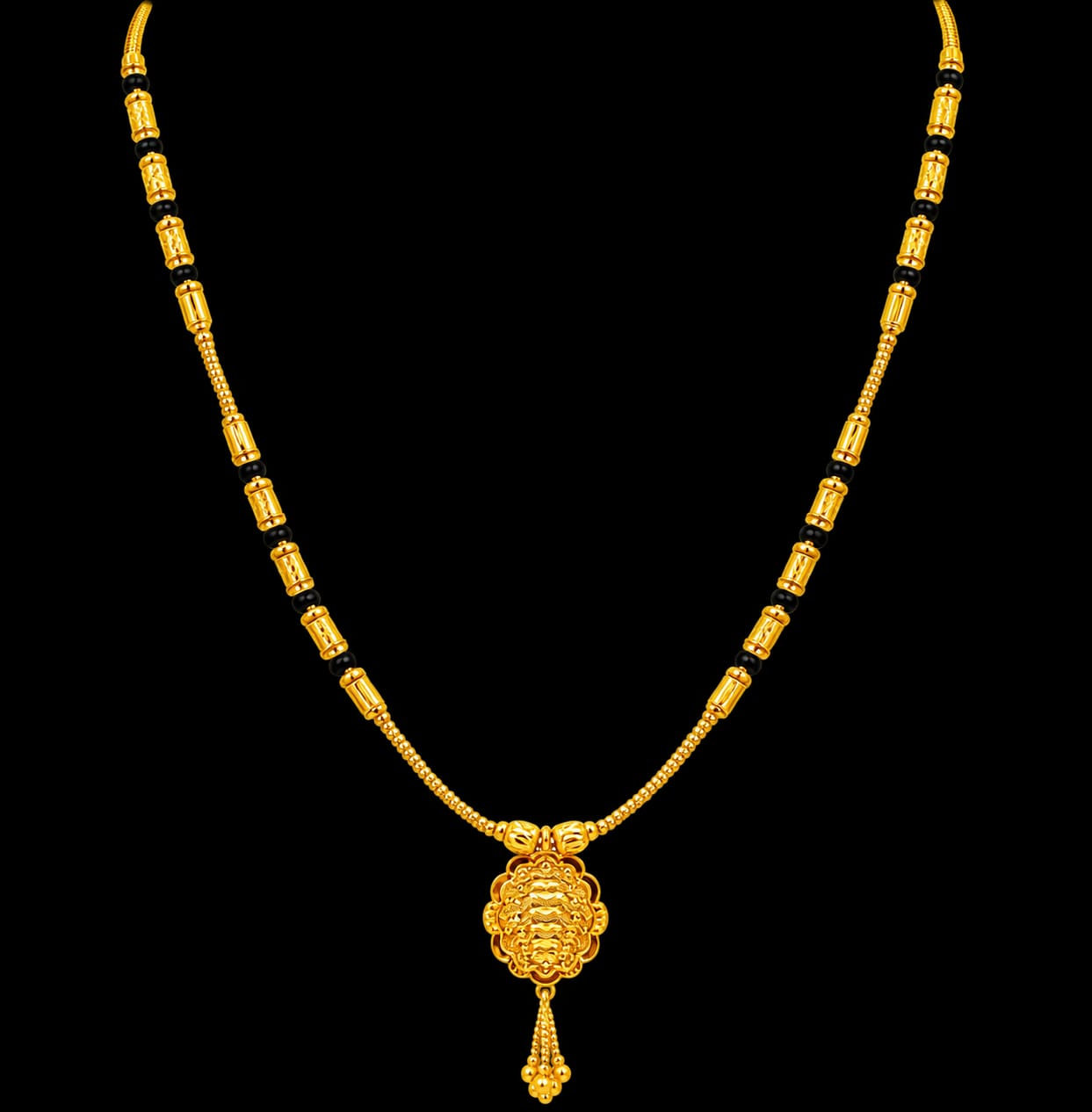 22ct Hallmark Gold Mangalsutra – Elegant Traditional Design
