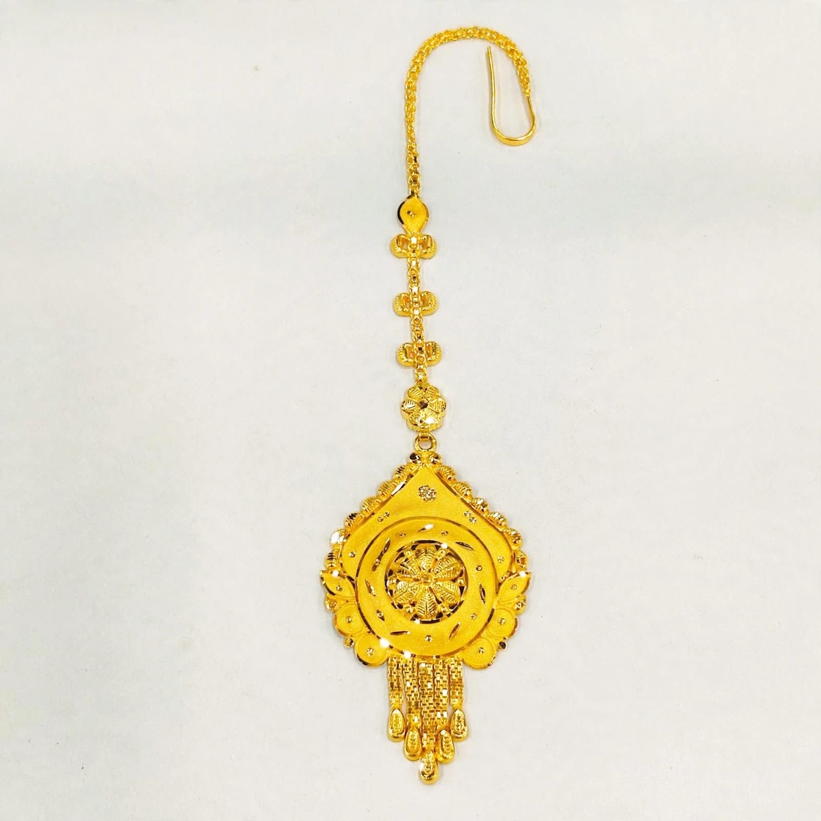 22ct Gold Mang Tika  Bridal Jhalar Design