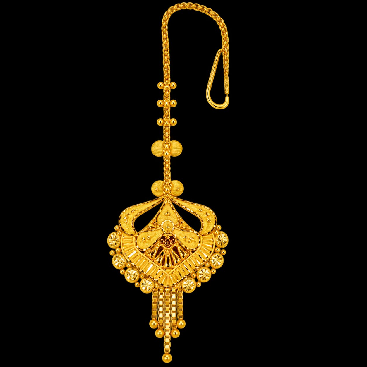 Beautiful 22ct Hallmark Gold Maang Tika