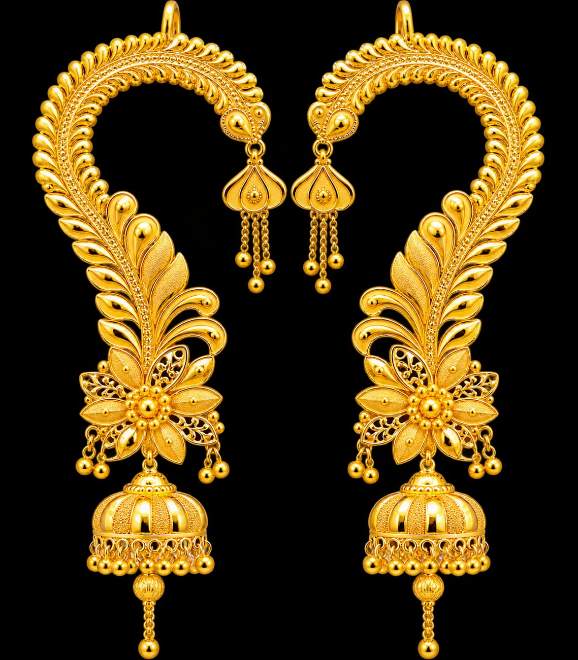 Gold Jhumki Earrings – Product Description