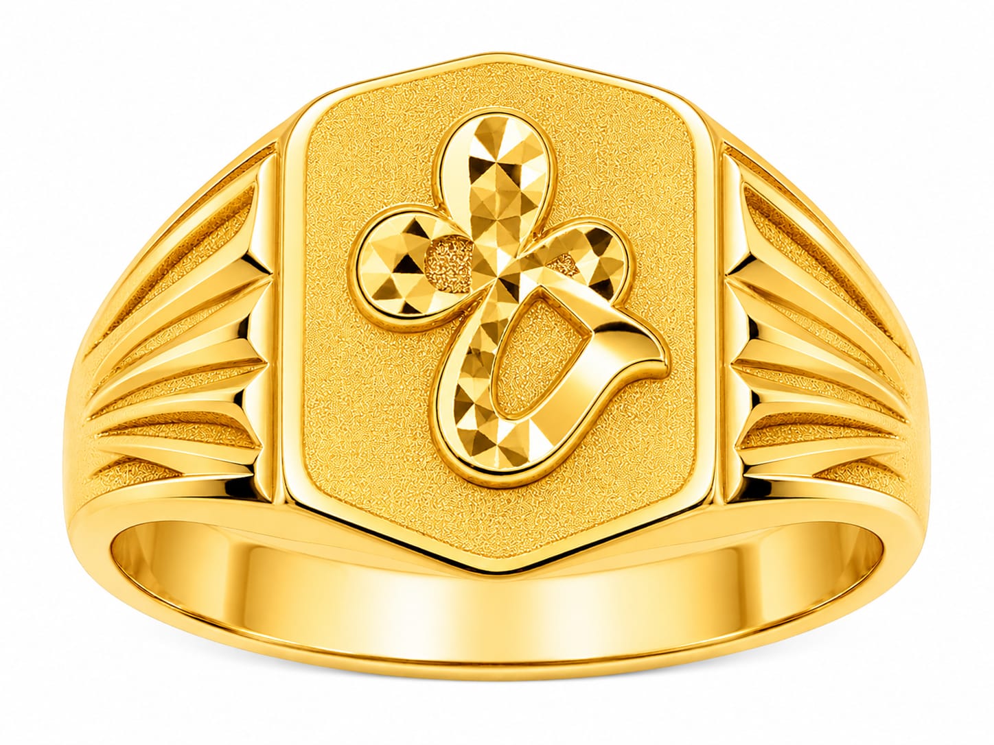 *Elegant 22ct Hallmarked Gold Men's Ring