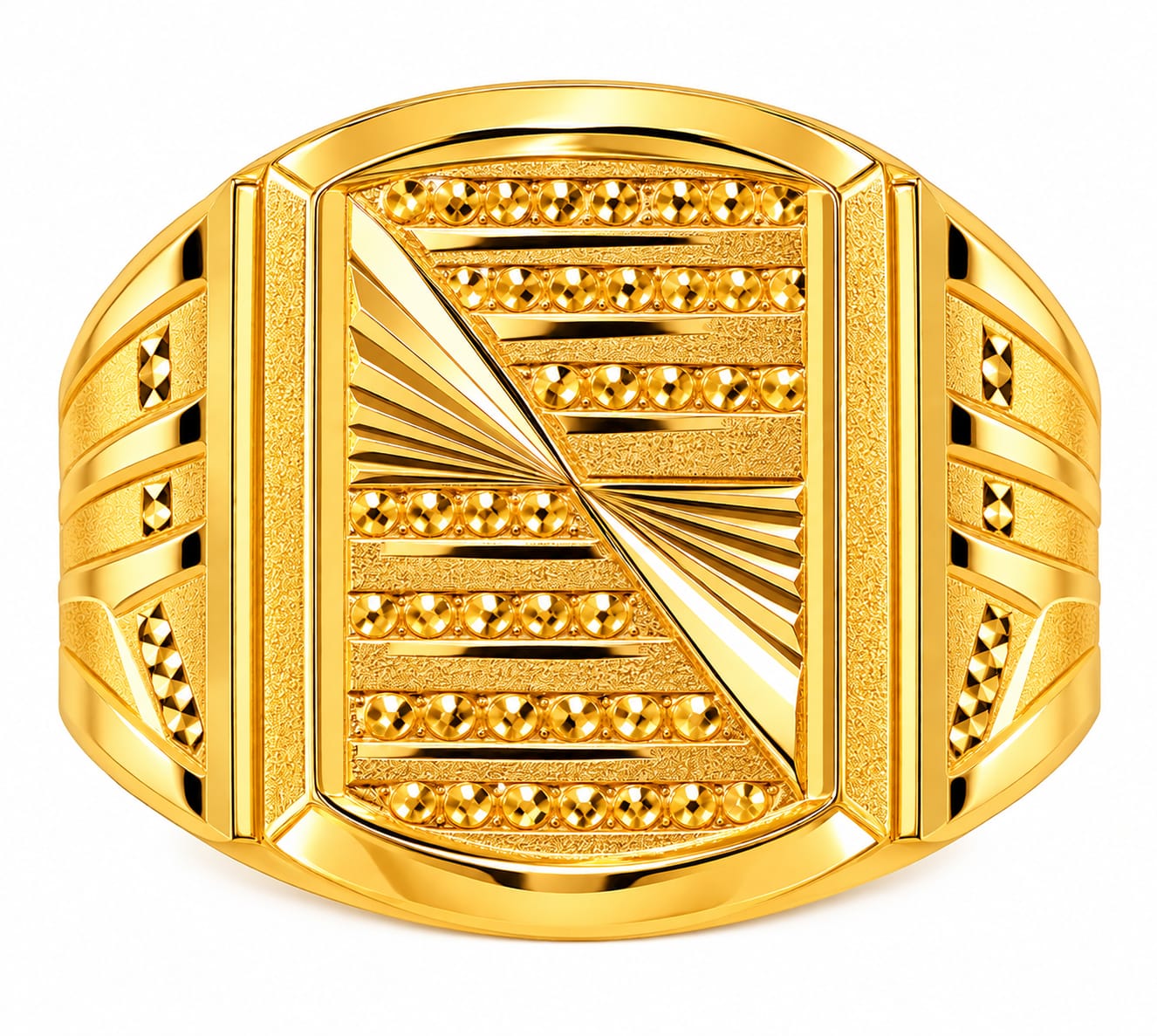Title: 22ct Gold Hallmark Designer Ring | Elegant Men’s Gold Ring