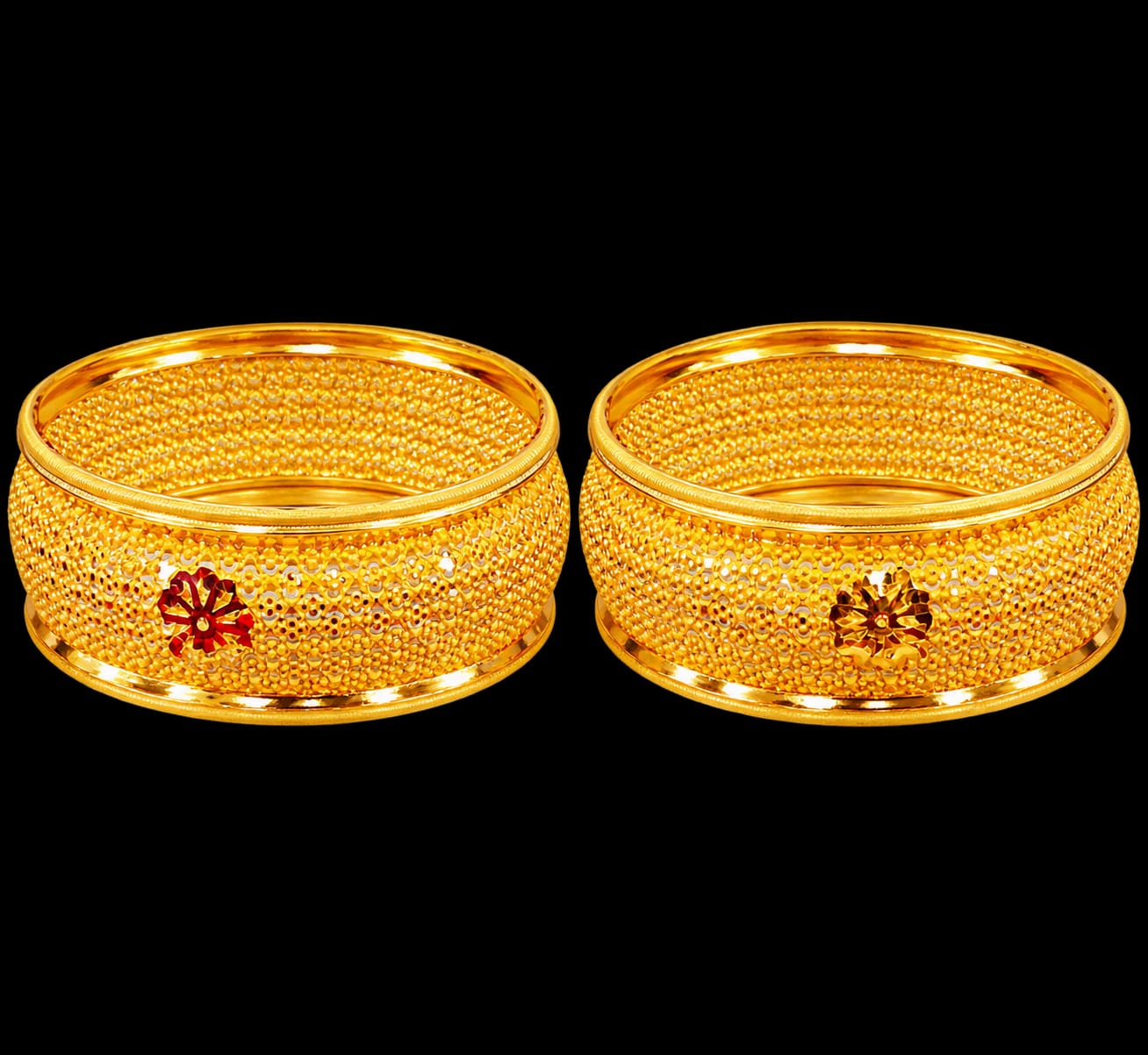 Gold Designer Bangles – Elegant Traditional Collection