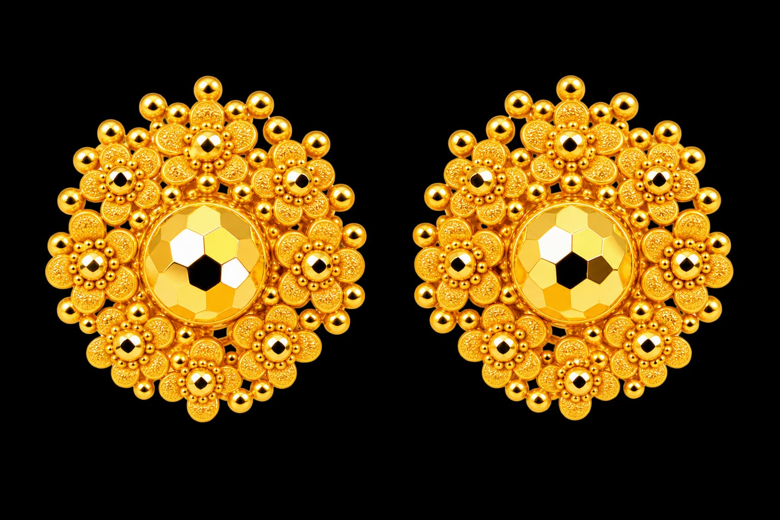 22KT Gold Floral Designer Tops