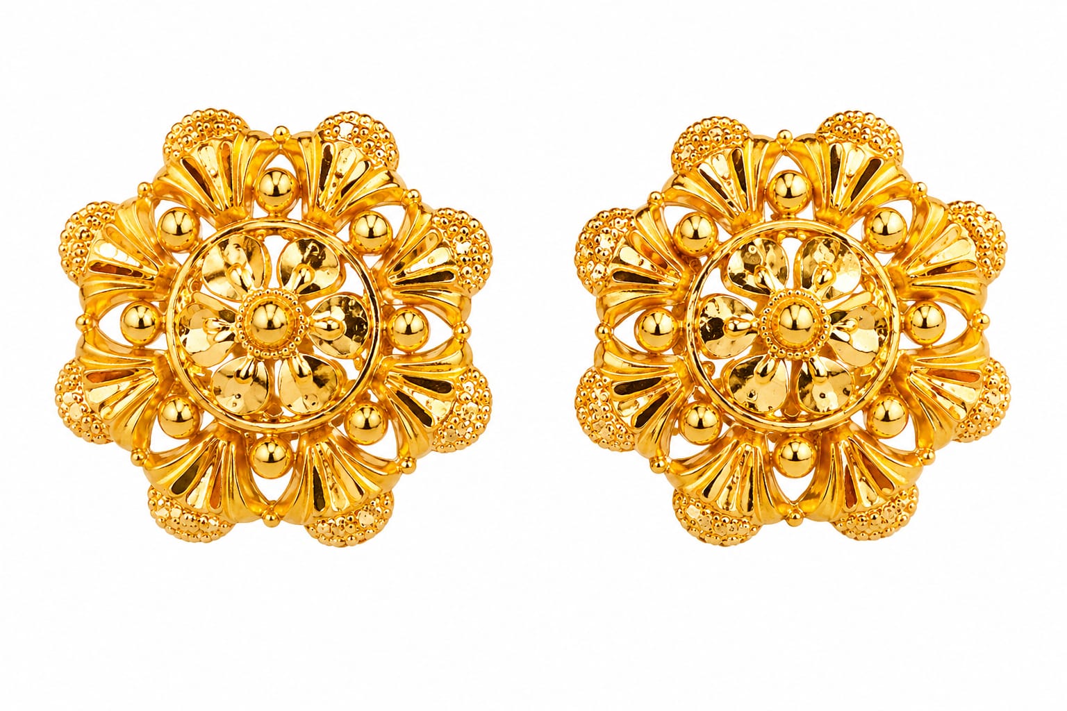 22ct Gold Floral Designer Tops